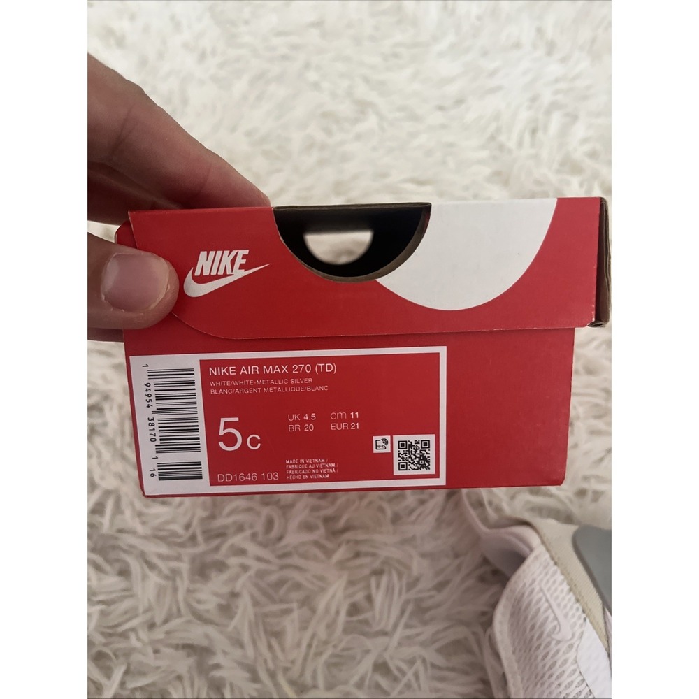 NIKE TODDLERS AIR MAX 270 SIZE 5C - Picture 7 of 7